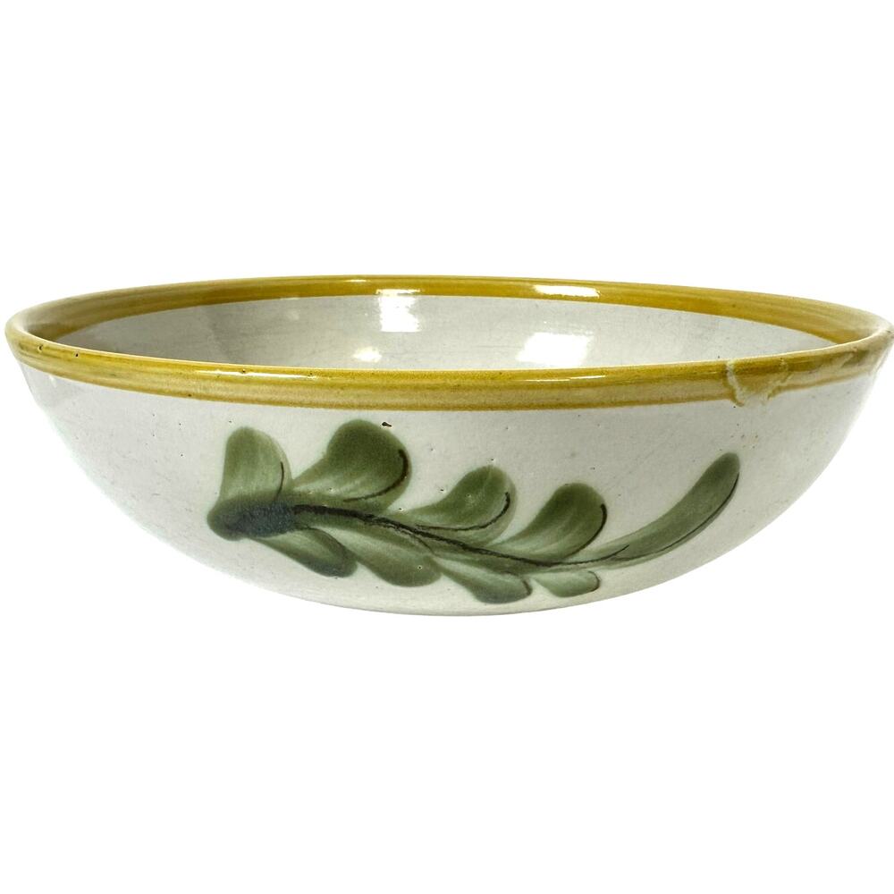 Louisville Stoneware Retired Yellow Country Flower 11" Salad/Serving Bowl-Rare!